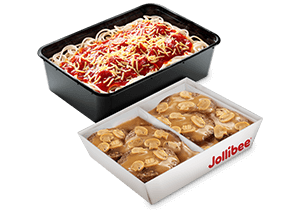 Burger Steak Pan with Spaghetti Family Pan