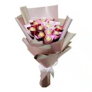 Pink Ferrero Rocher Bunch