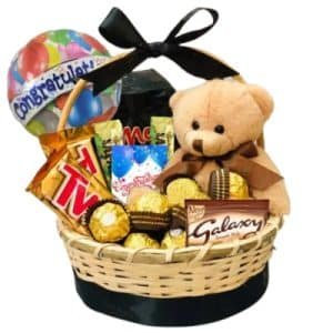 Gift Basket of Chocolates N Teddy Bear