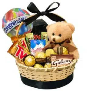 Gift Basket of Chocolates N Teddy Bear