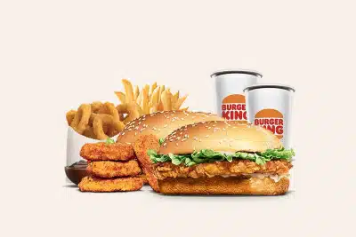 Burger King X-tra Long Chicken Jr. King Feast for 2 with Sides & Drinks