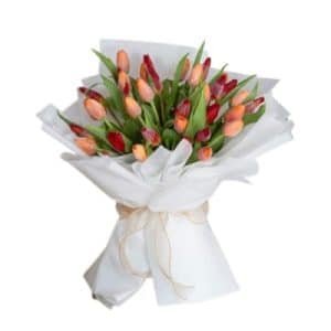 Autumn Tulips Bouquet