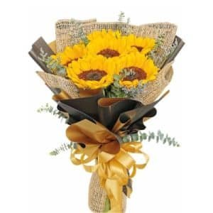 Blazing Sunflower Bouquet