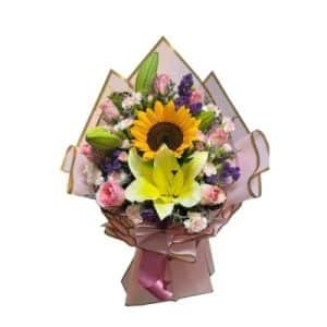 Sunflower with Stargazer Bouquet