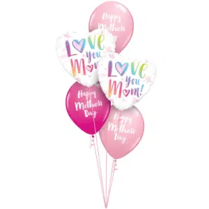 LOVE YOU MOM(HEART) BOUQUET