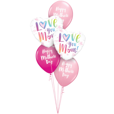 LOVE YOU MOM(HEART) BOUQUET