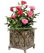 4-inch Rose in Ceramic vase