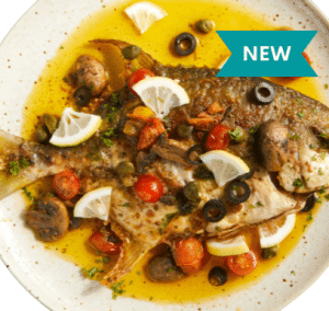 Baked Pampano In Brown Butter Caper Sauce (1pc)