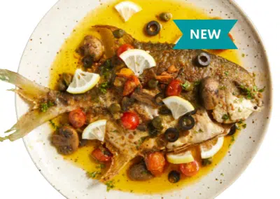 Baked Pampano In Brown Butter Caper Sauce (1pc)