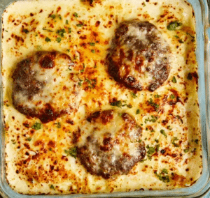 Cheesy Baked Beef Rice