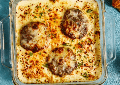 Cheesy Baked Beef Rice