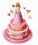 RR Birthday Cake-Barbie Hearts