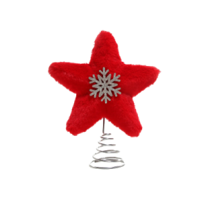Christmas Furry Star Tree Topper