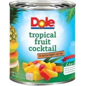 Dole Tropical Fruit Cocktail In Extra Light Syrup 822g
