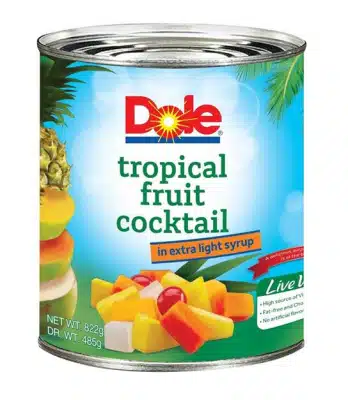 Dole Tropical Fruit Cocktail In Extra Light Syrup 822g