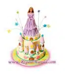 RR-Character Cake-Barbie Castle