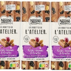 Nestle Les Recettes de L'Atelier Raisins, Almonds & Hazelnuts Milk Chocolate 170g