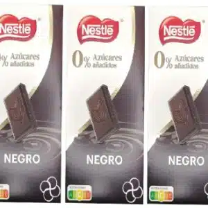 Nestle No Sugar Added Negro Dark Chocolate 115g x 3