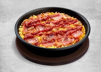 CHEESY HAM AND BACON BAKED RICE