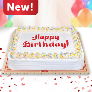Vanilla Sprinkles Dedication Cake 8x12