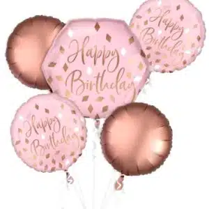Pink Happy Birthday Balloon Set