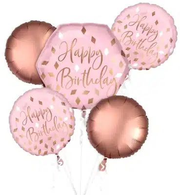 Pink Happy Birthday Balloon Set