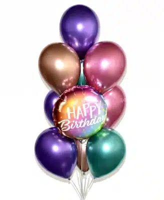 Colorful Birthday Balloon Set