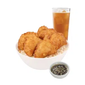 6pc Mandu with Rice and Drink