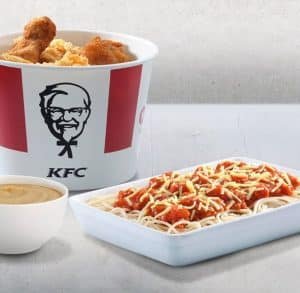 Bucket of 6 with Spaghetti Platter
