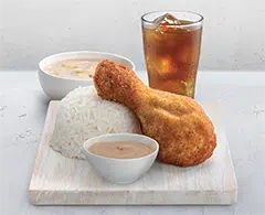 1-PC CHICKEN MEAL WITH SOUP