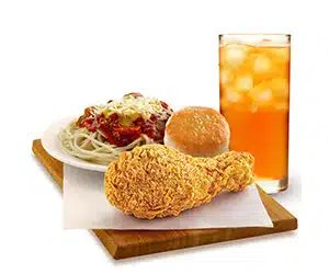 1-Pc Chicken + Spaghetti + Biscuit +Drink