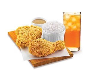 2-Pc Chicken + Rice + Drink