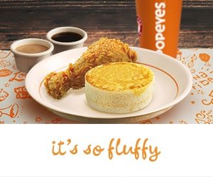 Fluffy Pancake + 1pc Mild Chicken + Drink