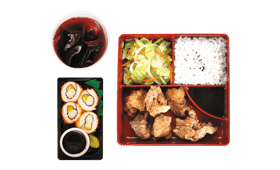 6pc Chicken Karaage Maki Bento