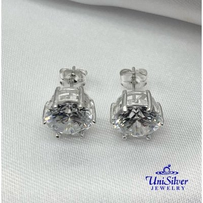 Unisilver 925 Sterling Silver Lady's Earrings (ES021)