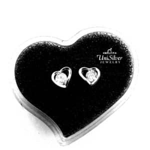 Deform Heart Earring Studs (ES170-1001)