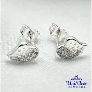 Asymmetrical Heart Stud (ESM06-1001)