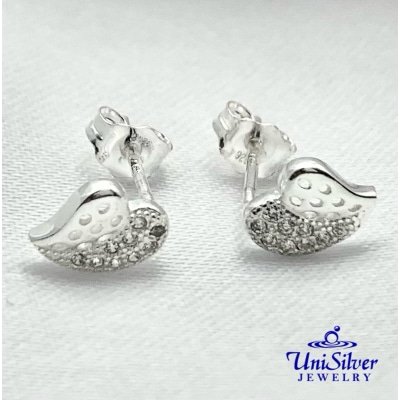 Asymmetrical Heart Stud (ESM06-1001)