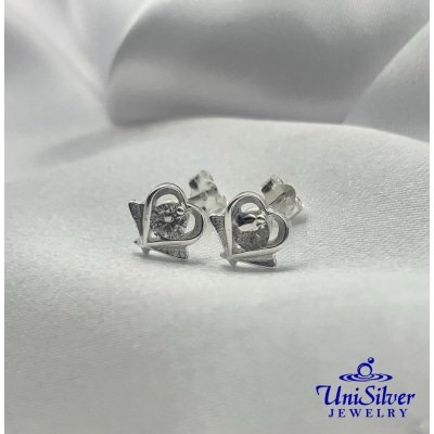 Heart Earring Stud (ES549-1001)