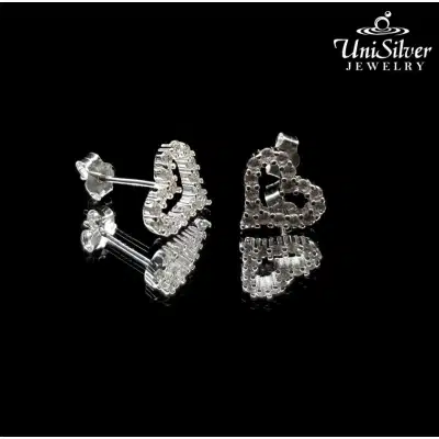 Open Heart Earring Studs (ES808-2001)