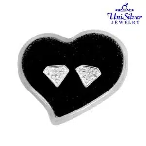 Diamond-Shaped Earring Stud (ESM82-1001)