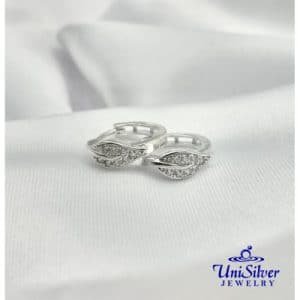 Huggie Earring With Leaf Design (ES616-1001)