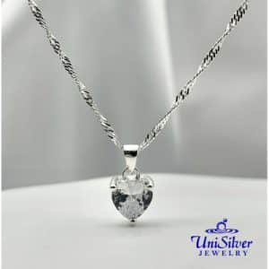 Lady's Necklace w/ Heart Pendant (NPS47-2018)