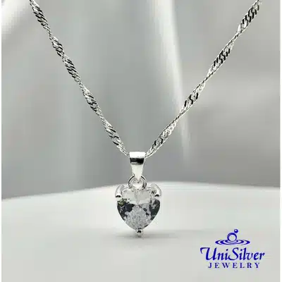 Lady's Necklace w/ Heart Pendant (NPS47-2018)