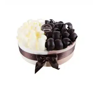 Black and White Chocolate Curls