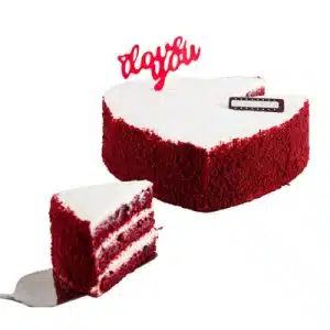 I Love You Red Velvet Cake