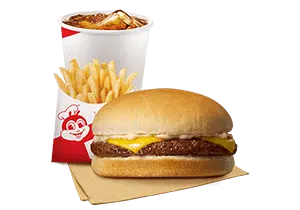 Cheesy Yumburger w/ Fries & Drink