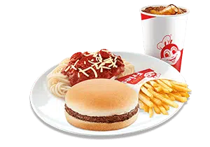 Yumburger, Spaghetti & Reg. Fries (Super Meal)