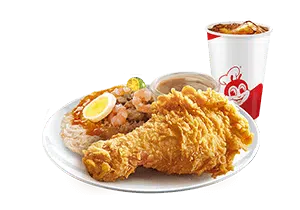 1 - pc. Chickenjoy w/ Palabok