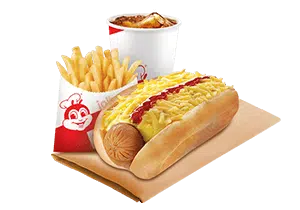 Cheesy Classic Jolly Hotdog w/ Fries & Drink